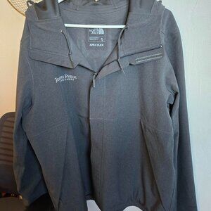 North Face Hooded Rainjacket in Grey with Joseph Phelps Winery Logos - Men XL